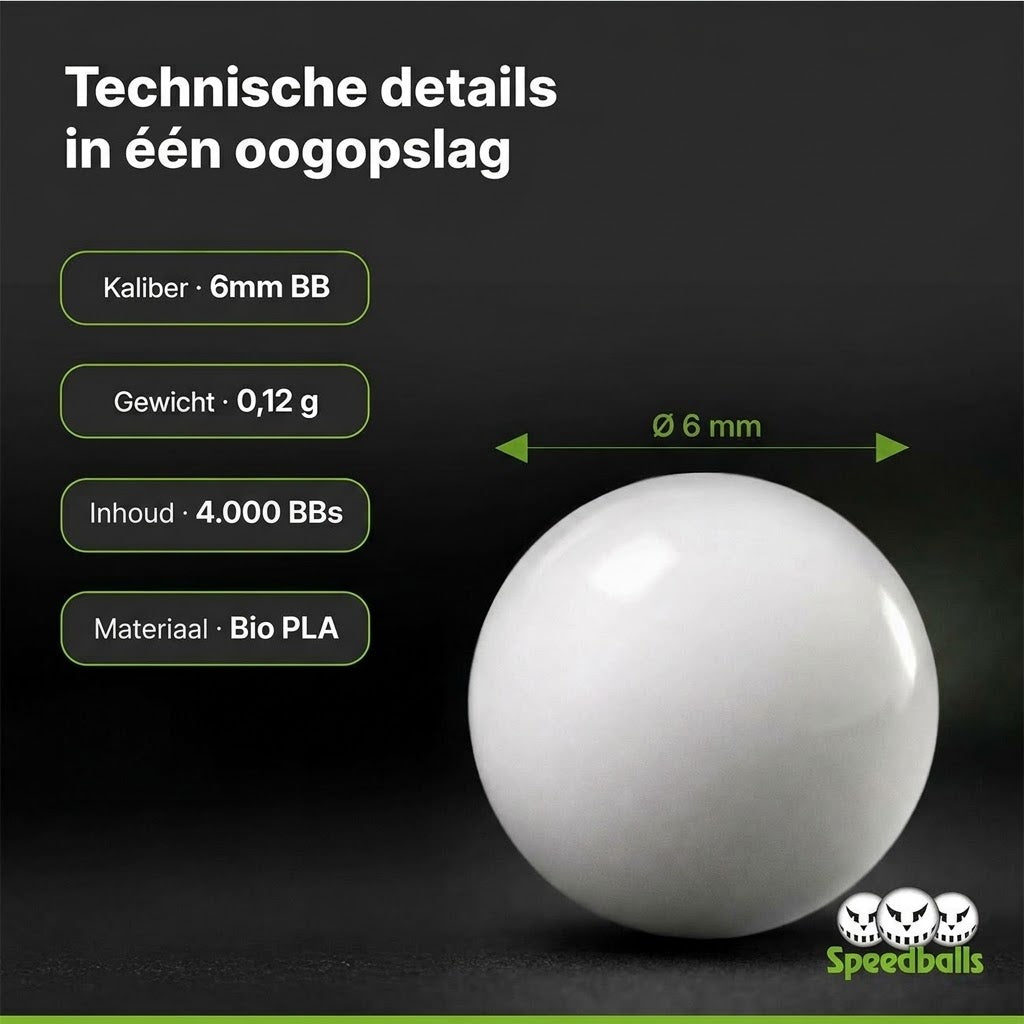 Airsoft balletjes 4000 Speedballs Bio